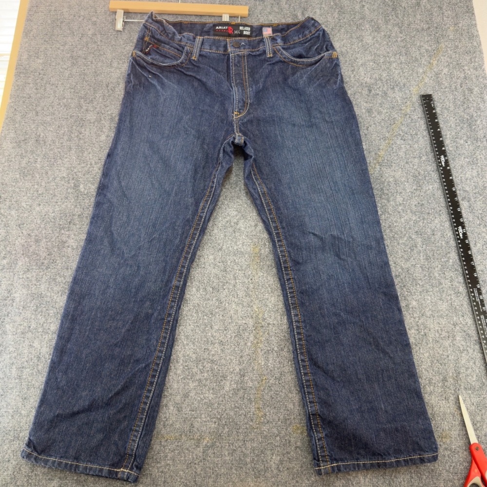 Ariat M4 Relaxed Boot FR Workwear Jeans Flame Resistant Blue Size 36x30